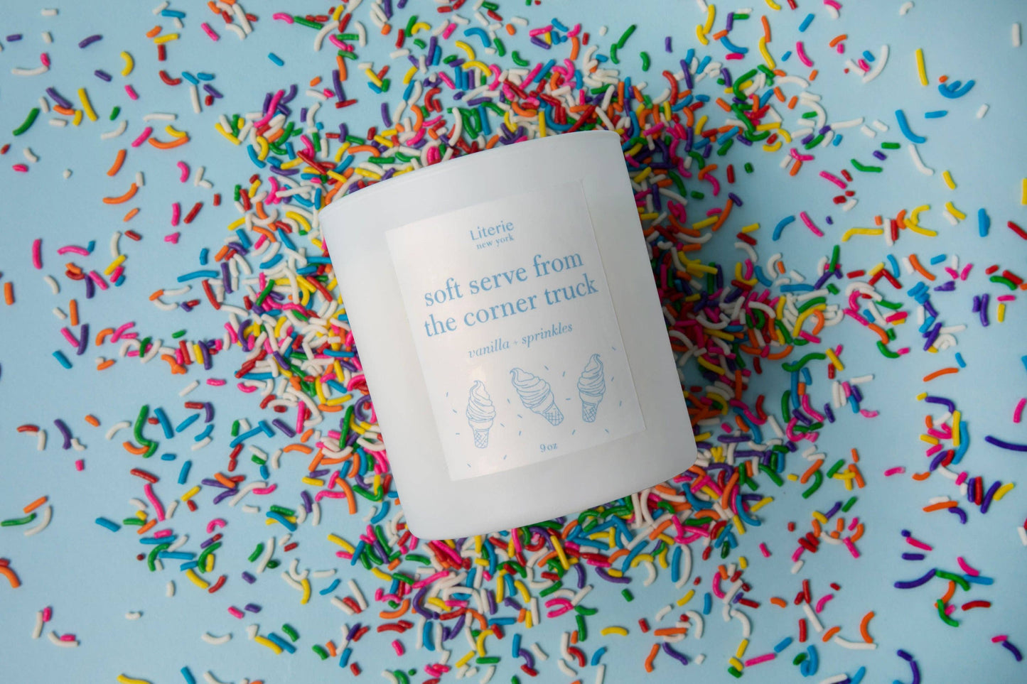 Soft Serve From The Corner Truck Jar Filled Candle
