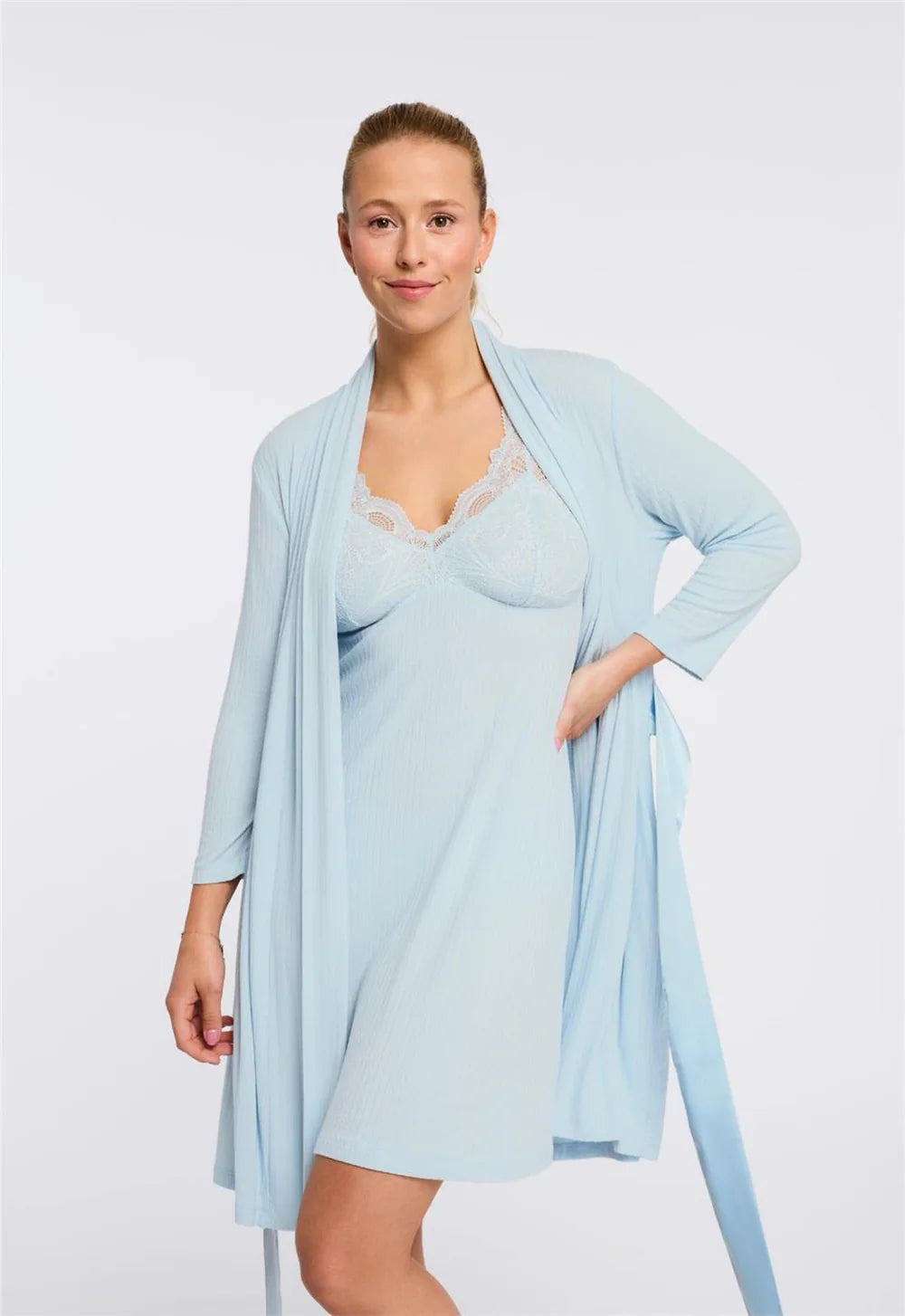 Fleur't Iconic Robe (Lagoon Pointelle)