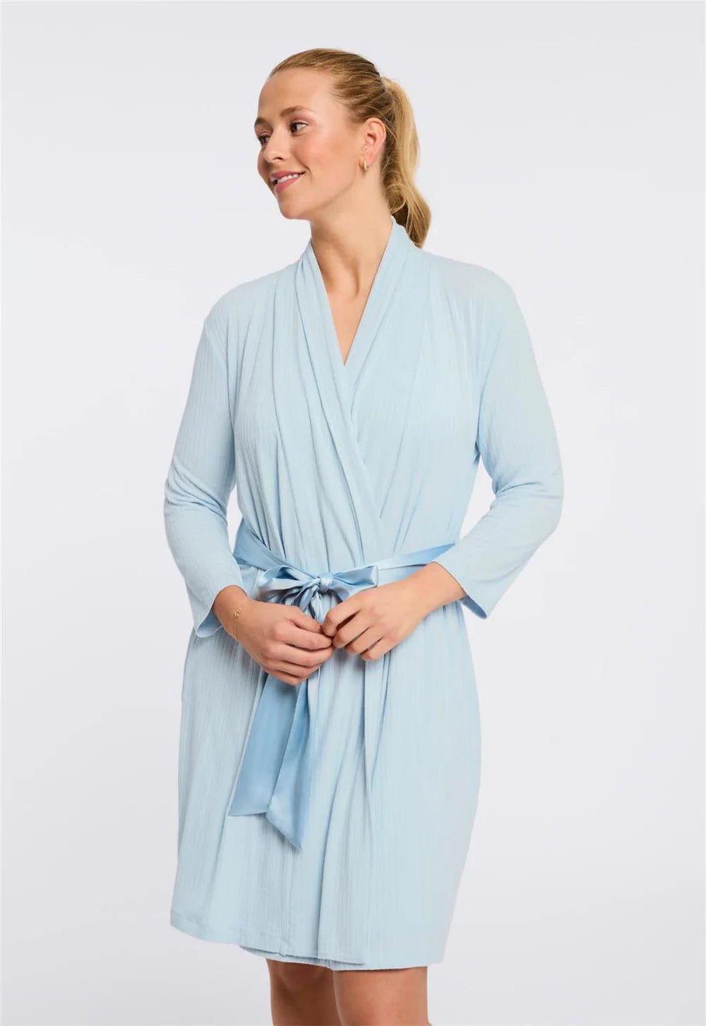 Fleur't Iconic Robe (Lagoon Pointelle)