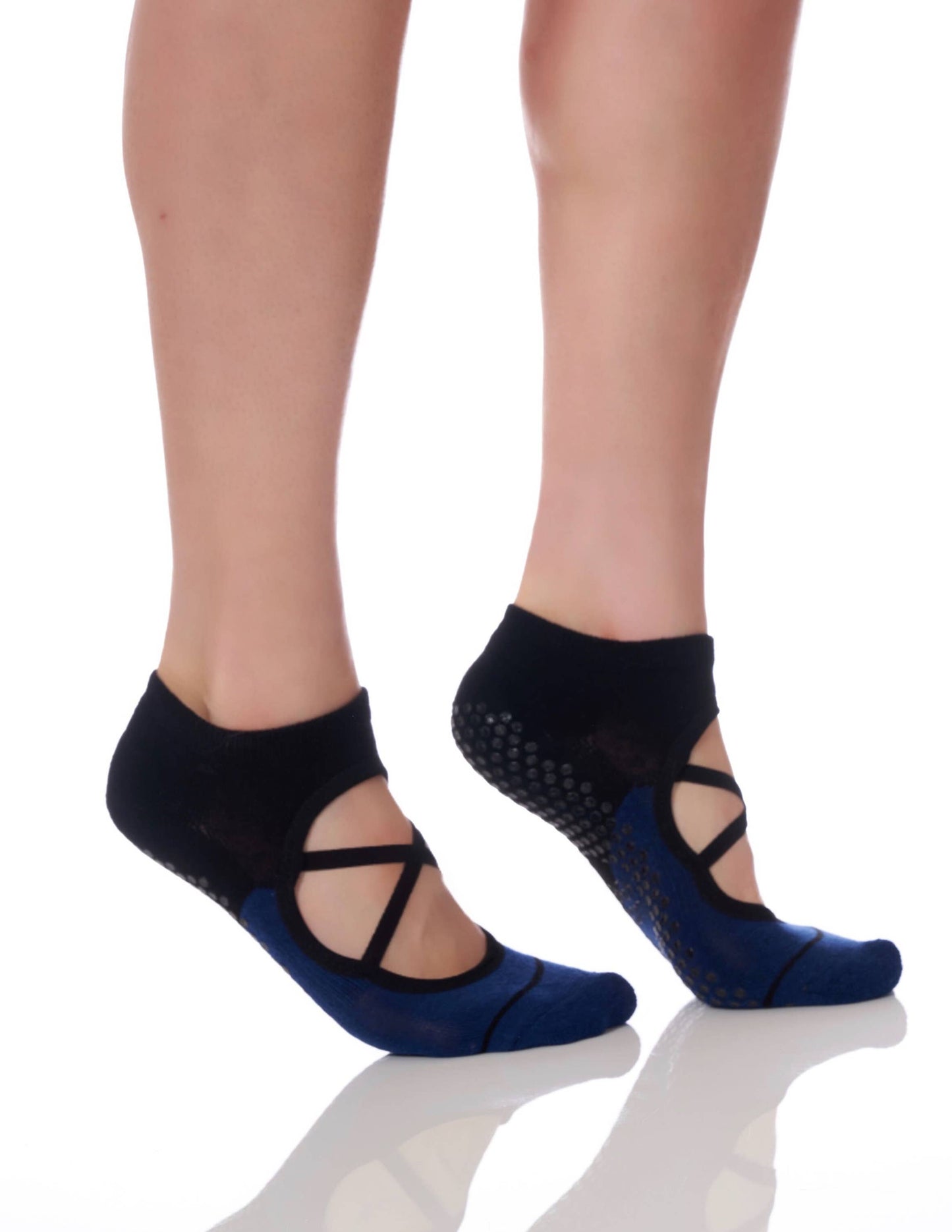 The Valerie Sock - Navy/Black, One Size
