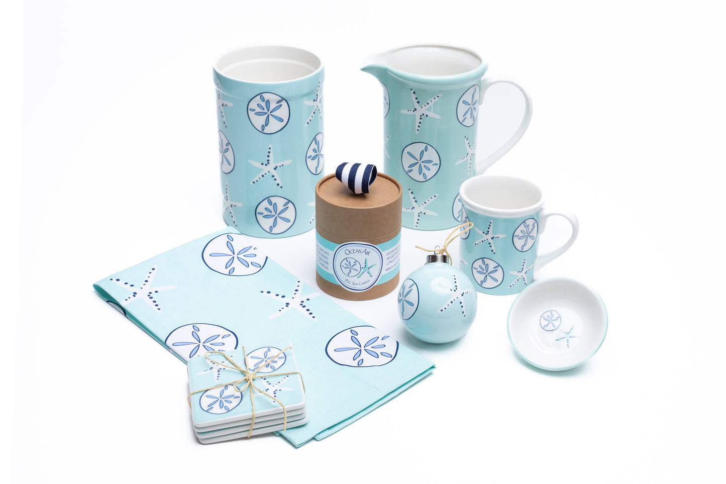 Aqua Shells Pitcher