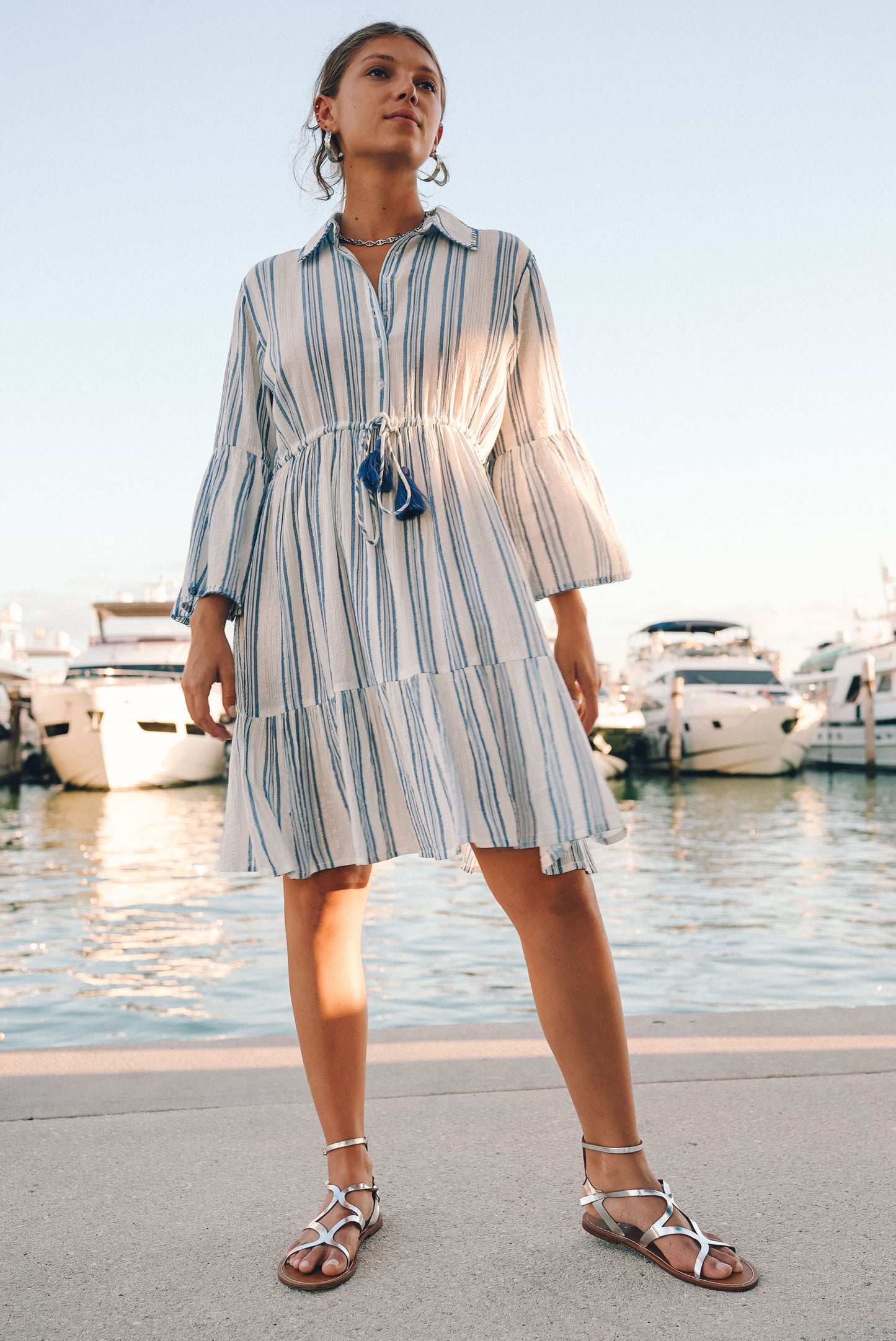 Luli Blue Shimmer Dress
