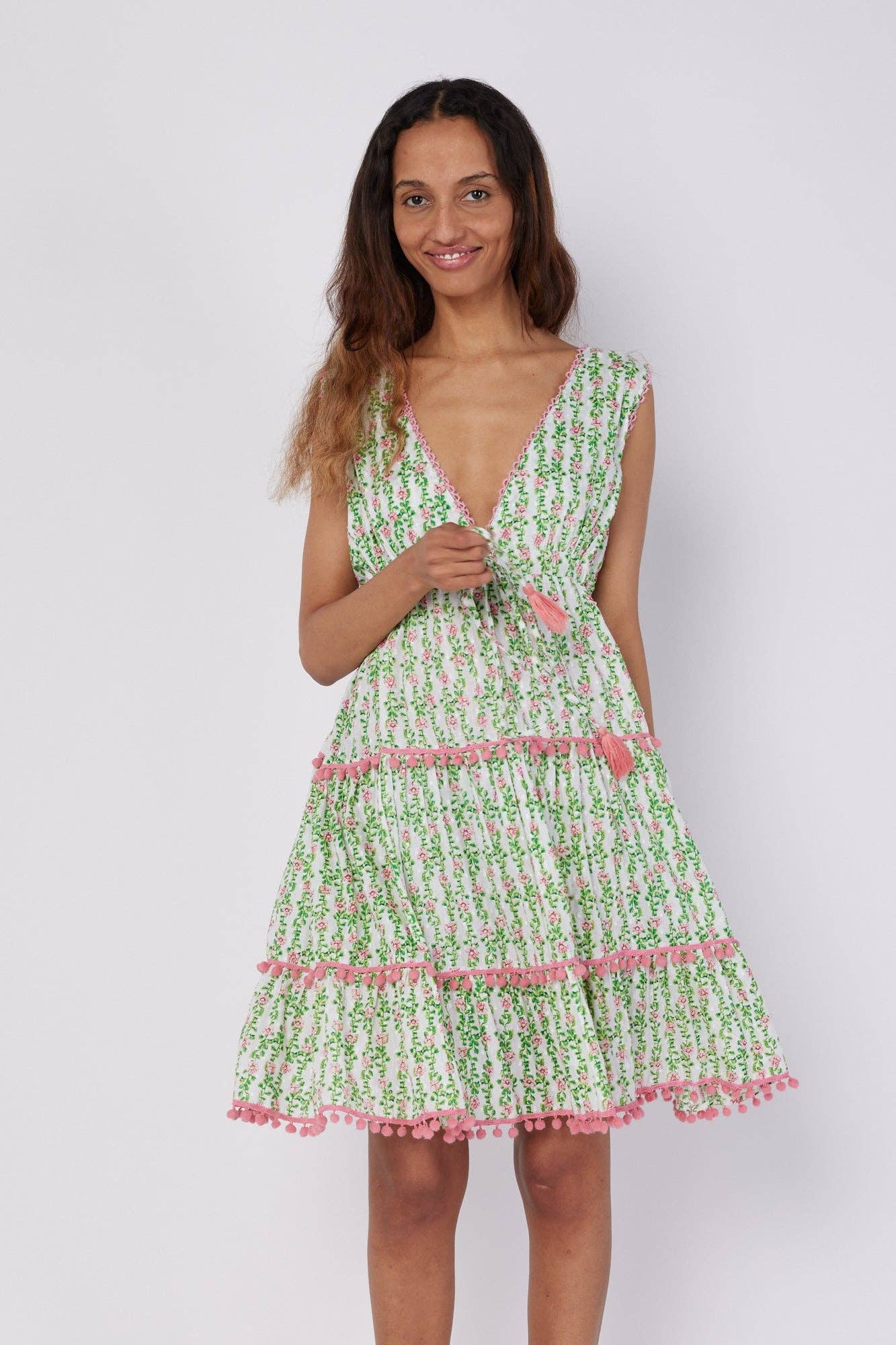 Paula Pink & Green One-Size Cover Up