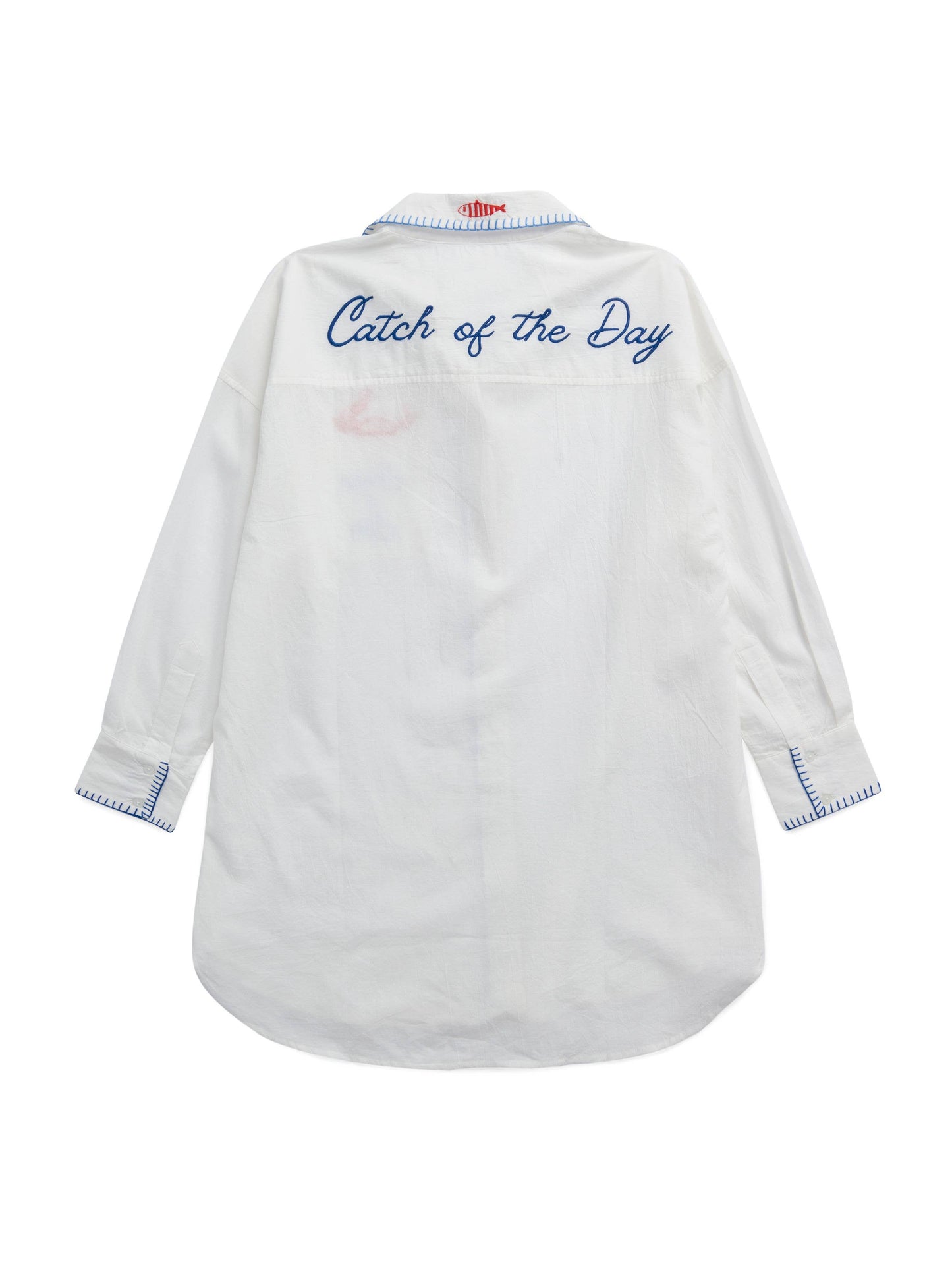 "SNAP & SIP/CATCH OF THE DAY" COVER-UP SHIRT