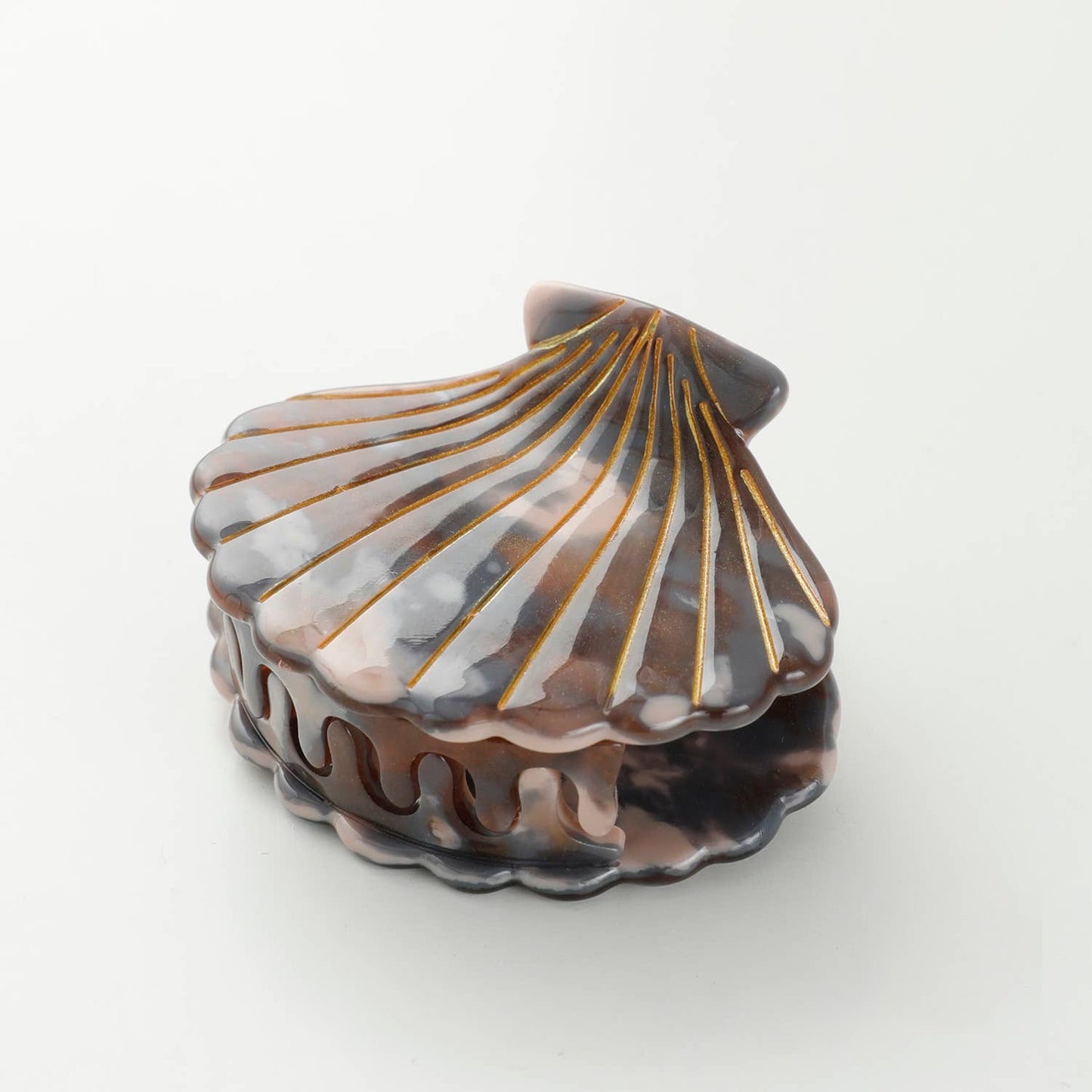 Calacatta Seashell Claw Clip - Small : Assorted