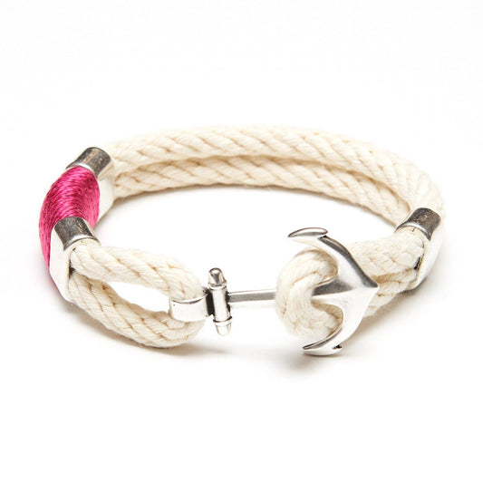 Waverly Bracelet - Ivory/Pink/Silver: S