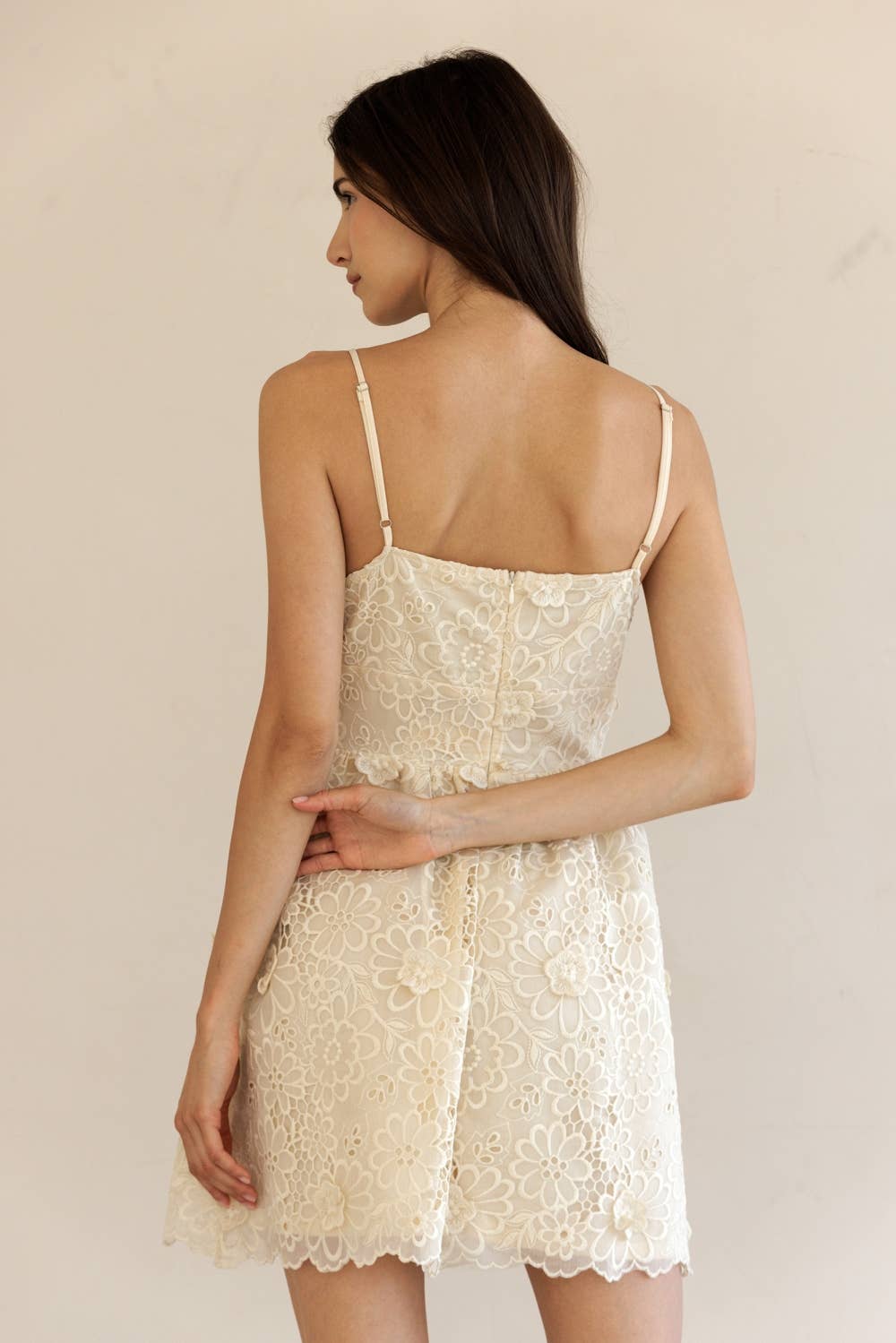 BUTTER LACE MINI DRESS