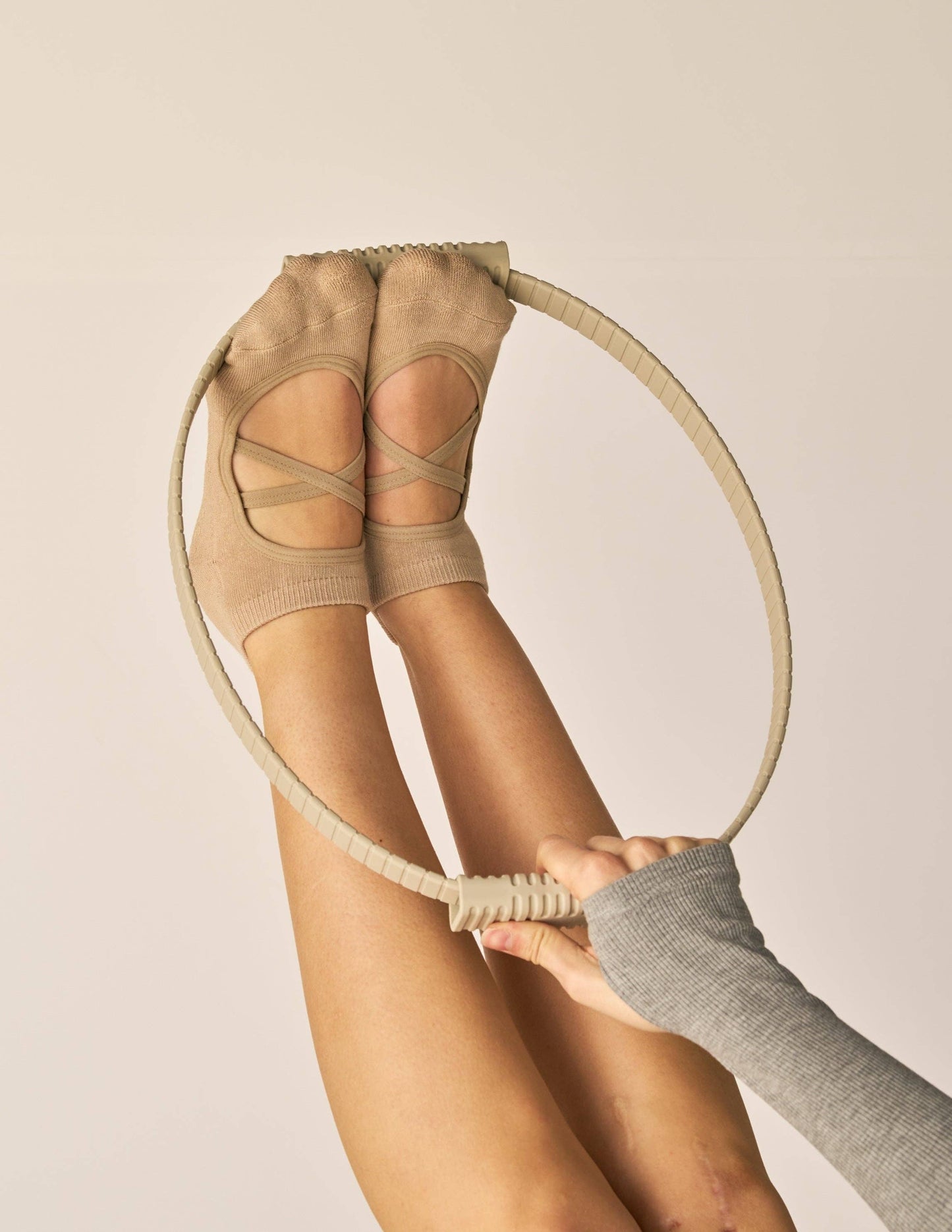 The Valerie Grip Sock: Nude