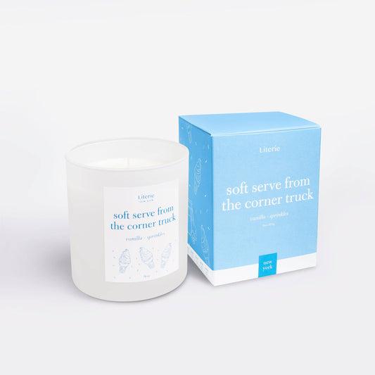 Soft Serve From The Corner Truck Jar Filled Candle