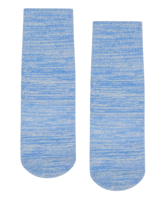 Crew Non Slip Grip Socks - Blue Heather: Medium