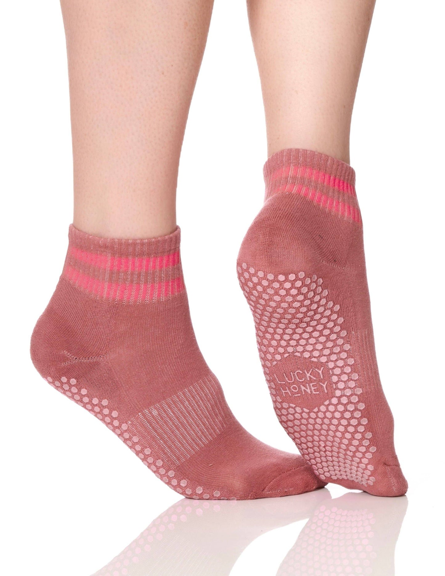 The Boyfriend Sock Mauve, One Size