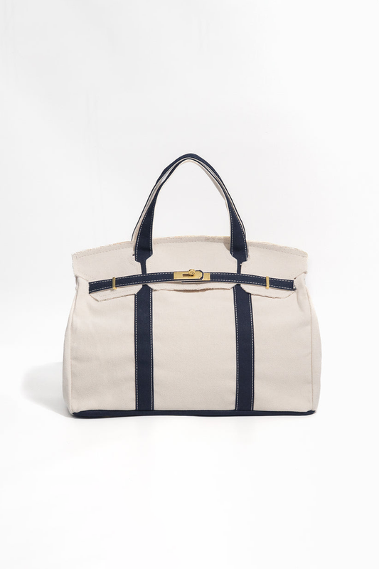 Handmade Premium Cotton Canvas Boatkin Boat Bag (Preorder): Midnight Navy
