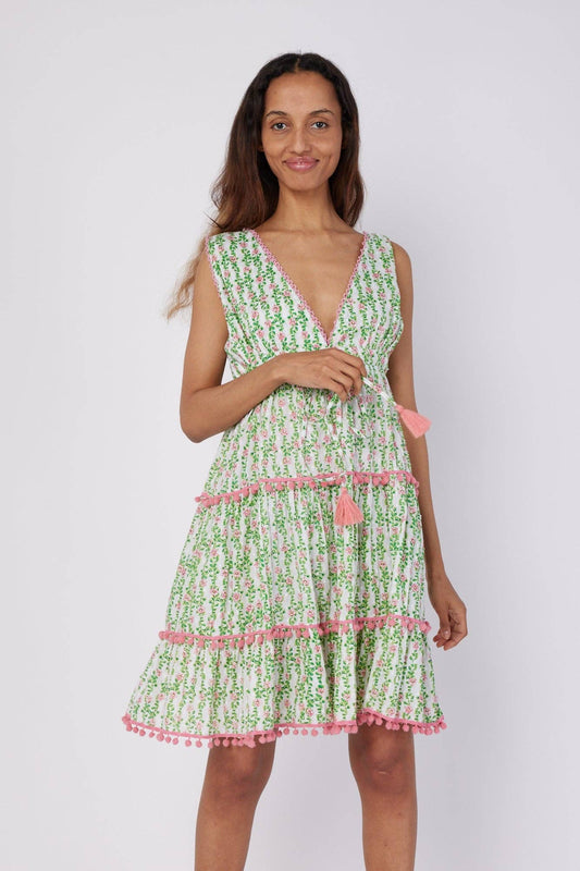 Paula Pink & Green One-Size Cover Up
