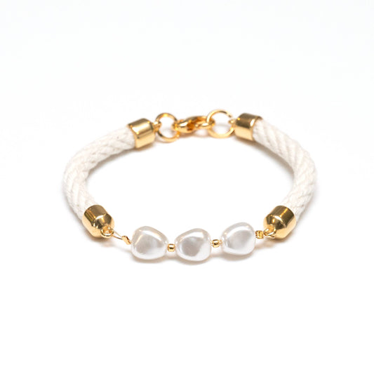 Atlantic Bracelet - Ivory/Gold L