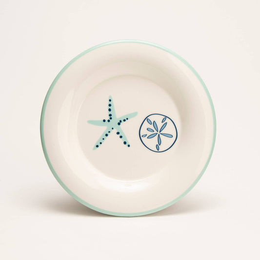 Aqua Shells Round Plate