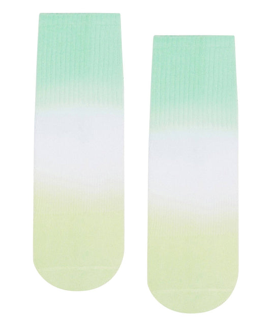 Crew Non Slip Grip Socks - Miami Green Ombre: Large