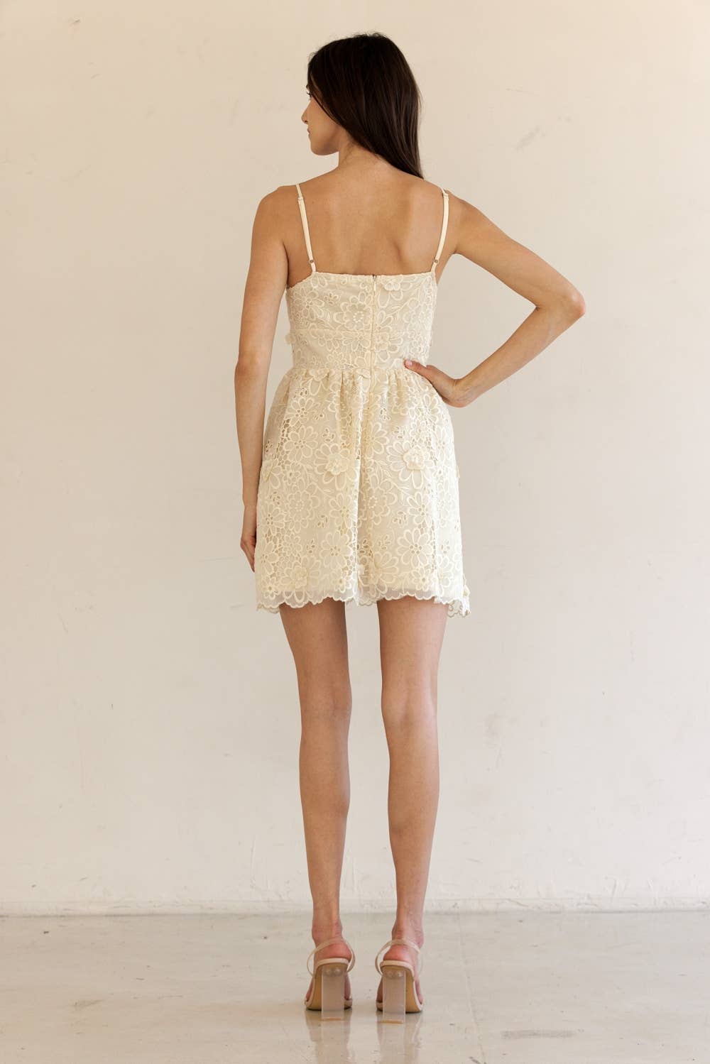 BUTTER LACE MINI DRESS
