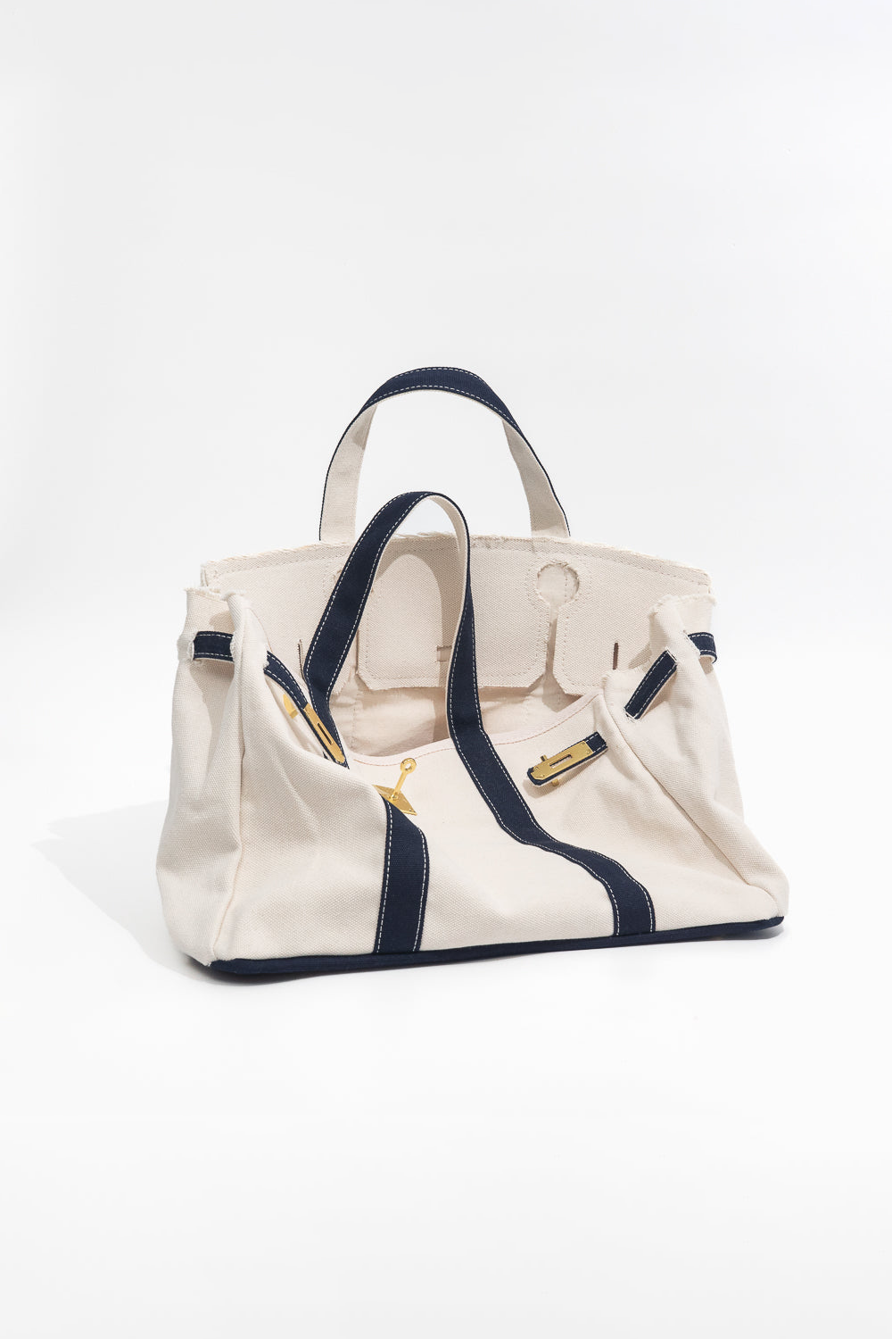 Handmade Premium Cotton Canvas Boatkin Boat Bag (Preorder): Midnight Navy