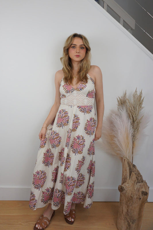 Isabella Maxi Dress - Blush