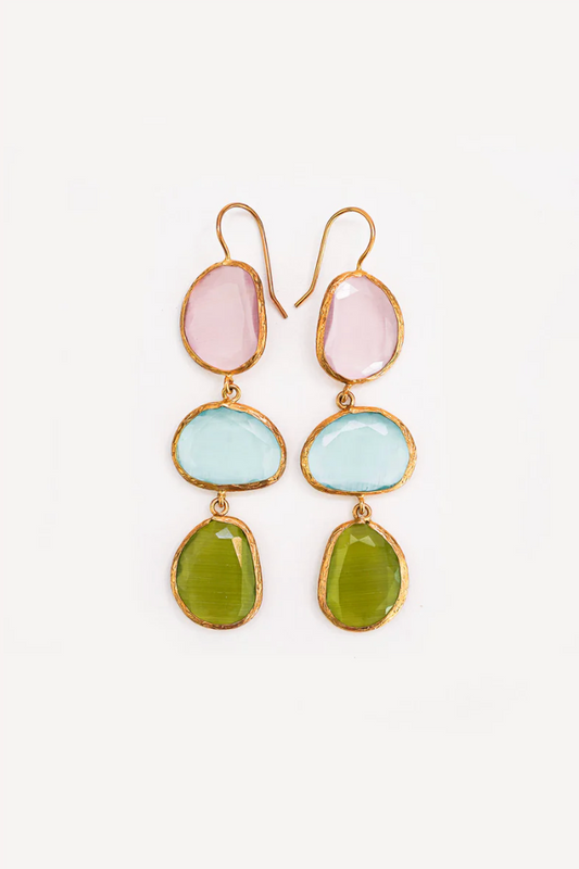 Elif Summer Earring (Pink/Blue/Green)