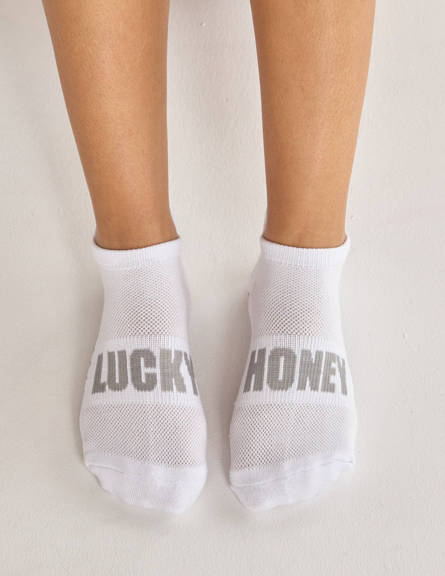 The Ankle Grip Sock: White
