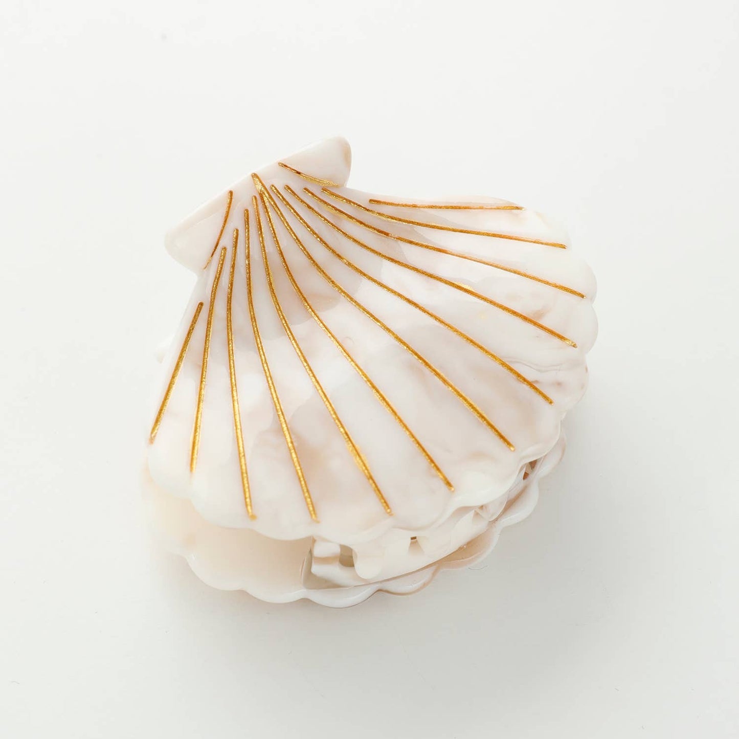 Calacatta Seashell Claw Clip - Small : Assorted