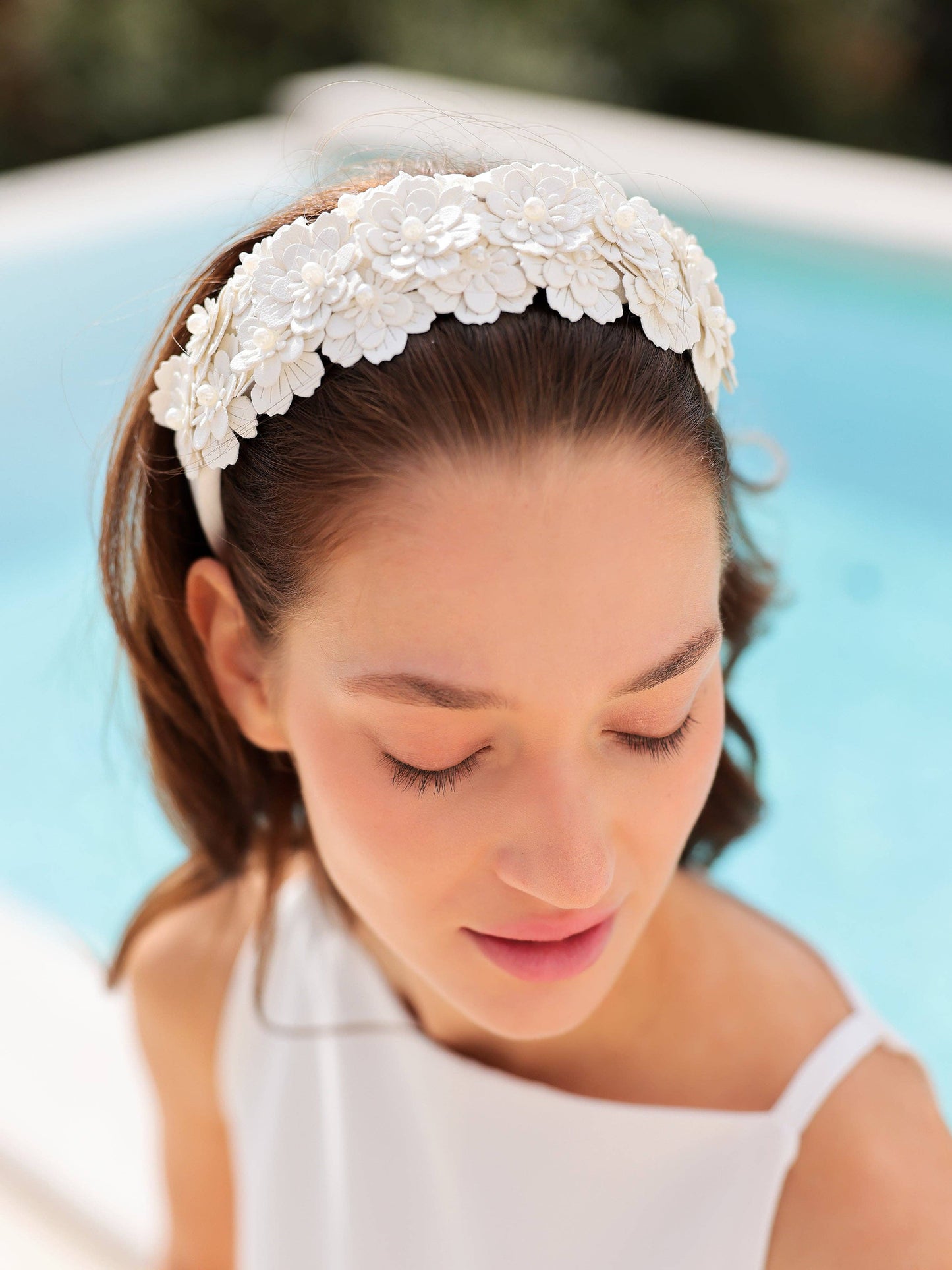 FLORA HEADBAND, IVORY