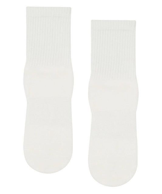 Crew Non Slip Grip Socks - Ivory: Large