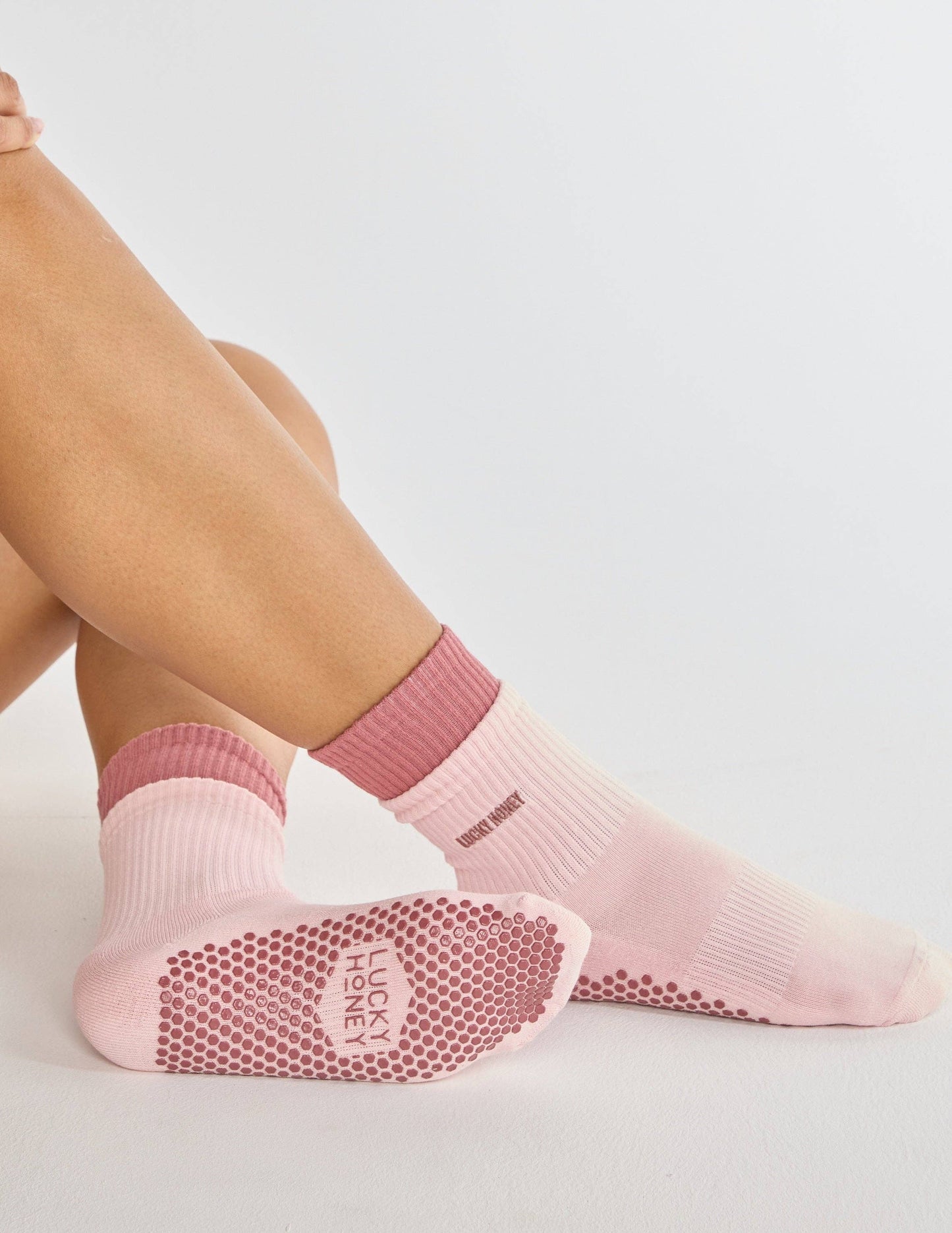 The Stack Sock: Ballet Pink