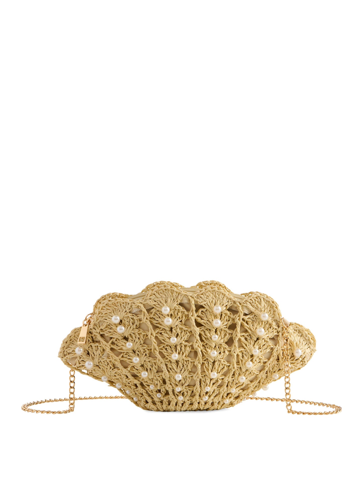 SHELL CROSS-BODY,NATURAL