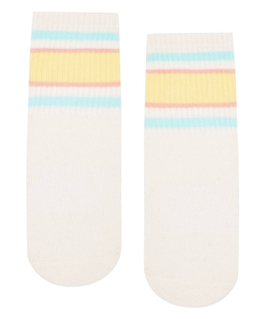 Crew Non Slip Grip Socks - Jetty Stripes: Medium