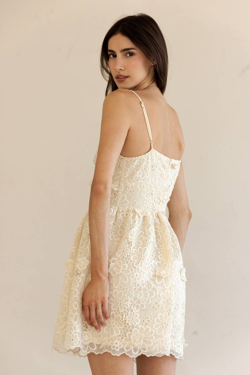 BUTTER LACE MINI DRESS