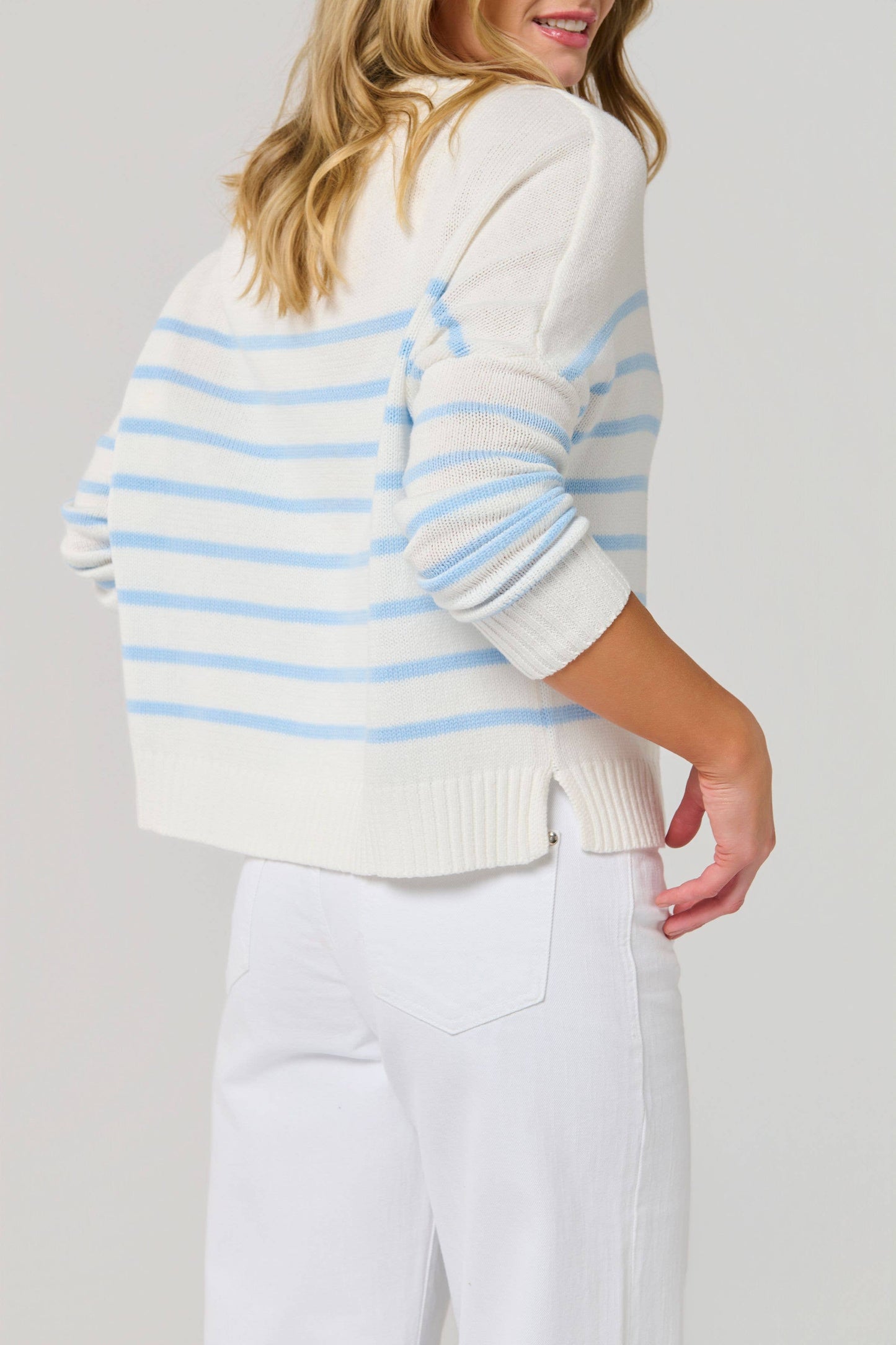 LOBSTER EMBROIDERED NEW ENGLAND SUMMER SWEATER