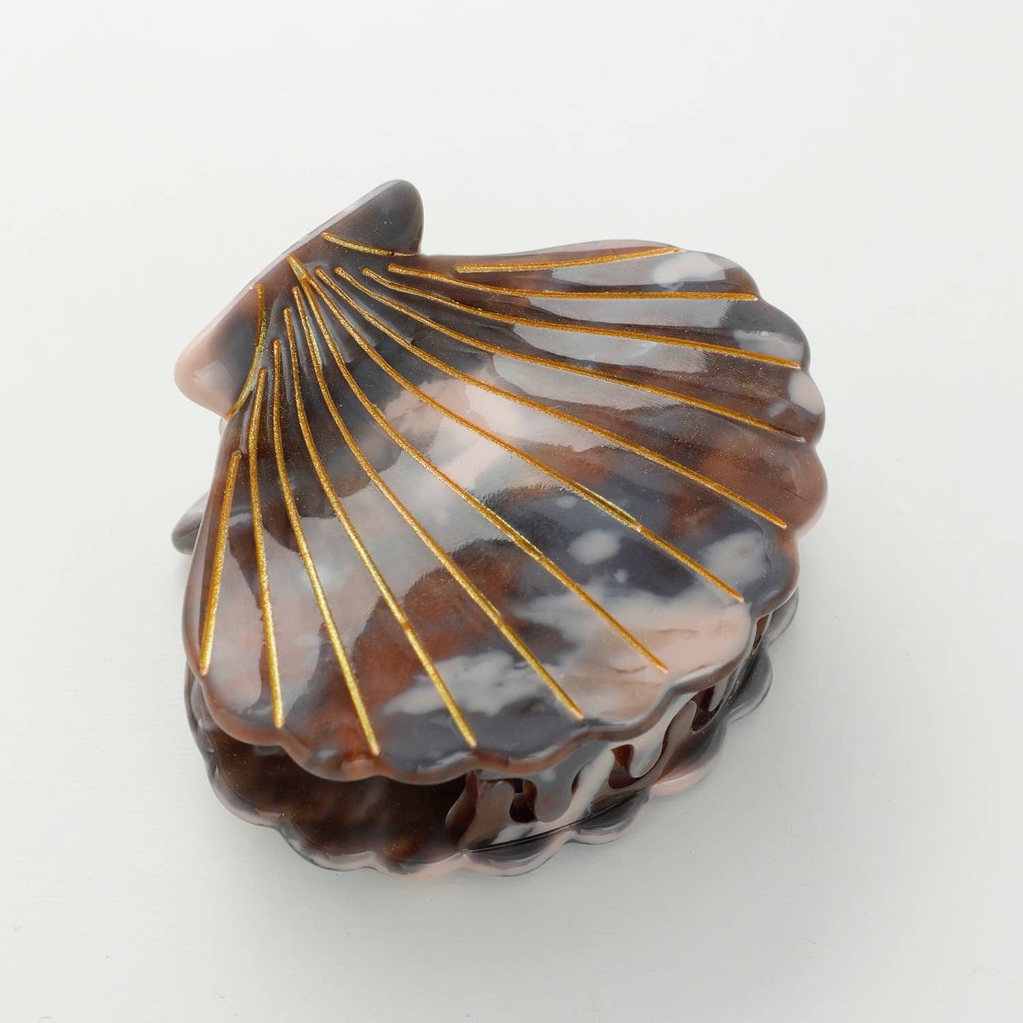 Calacatta Seashell Claw Clip - Small : Assorted