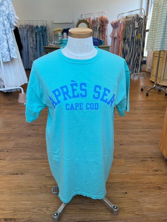 APRÈS SEA CAPE COD ™️ T-SHIRT - MINT / PERIWINKLE