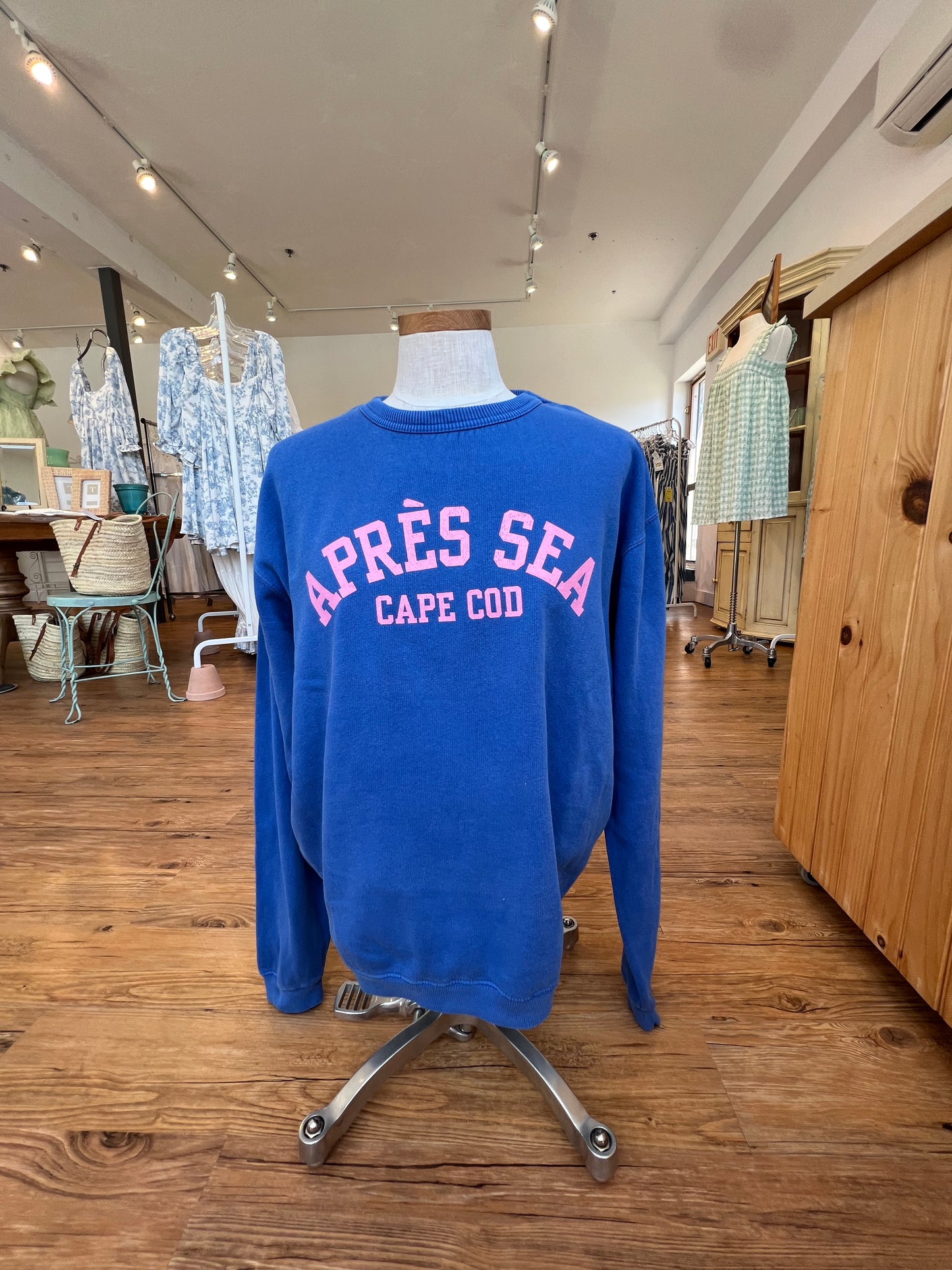 APRÈS SEA LIVING - CREW - BLUE/PINK